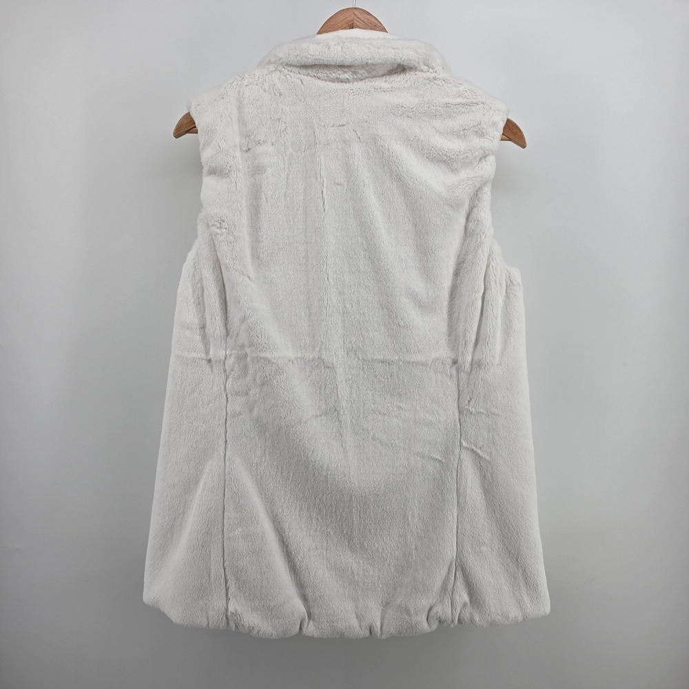 The North Face Womens Sherpa Puffer Reversible Vest White Quilted Fleece Large - Picture 4 of 10